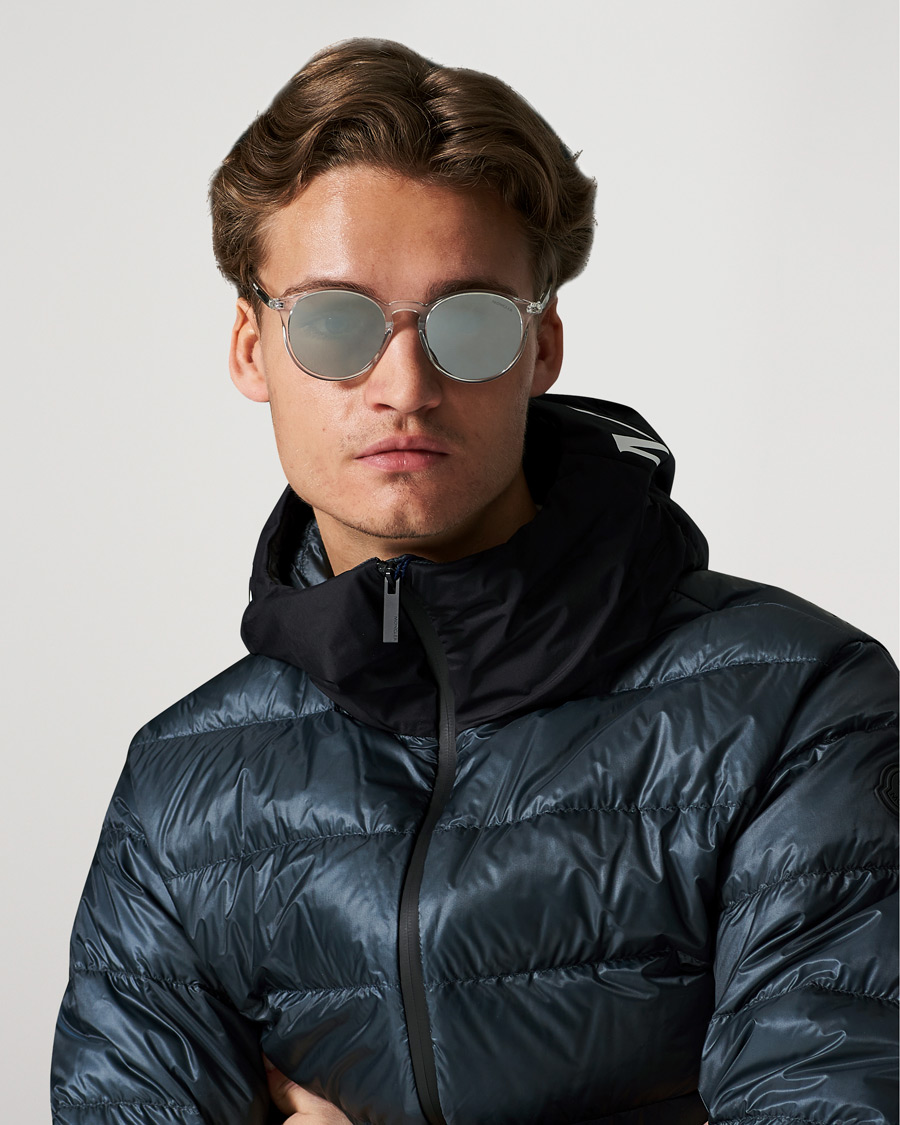 Herr | Moncler Lunettes Violle Polarized Sunglasses Crystal/Green Mirror | Moncler Lunettes | Violle Polarized Sunglasses Crystal/Green Mirror