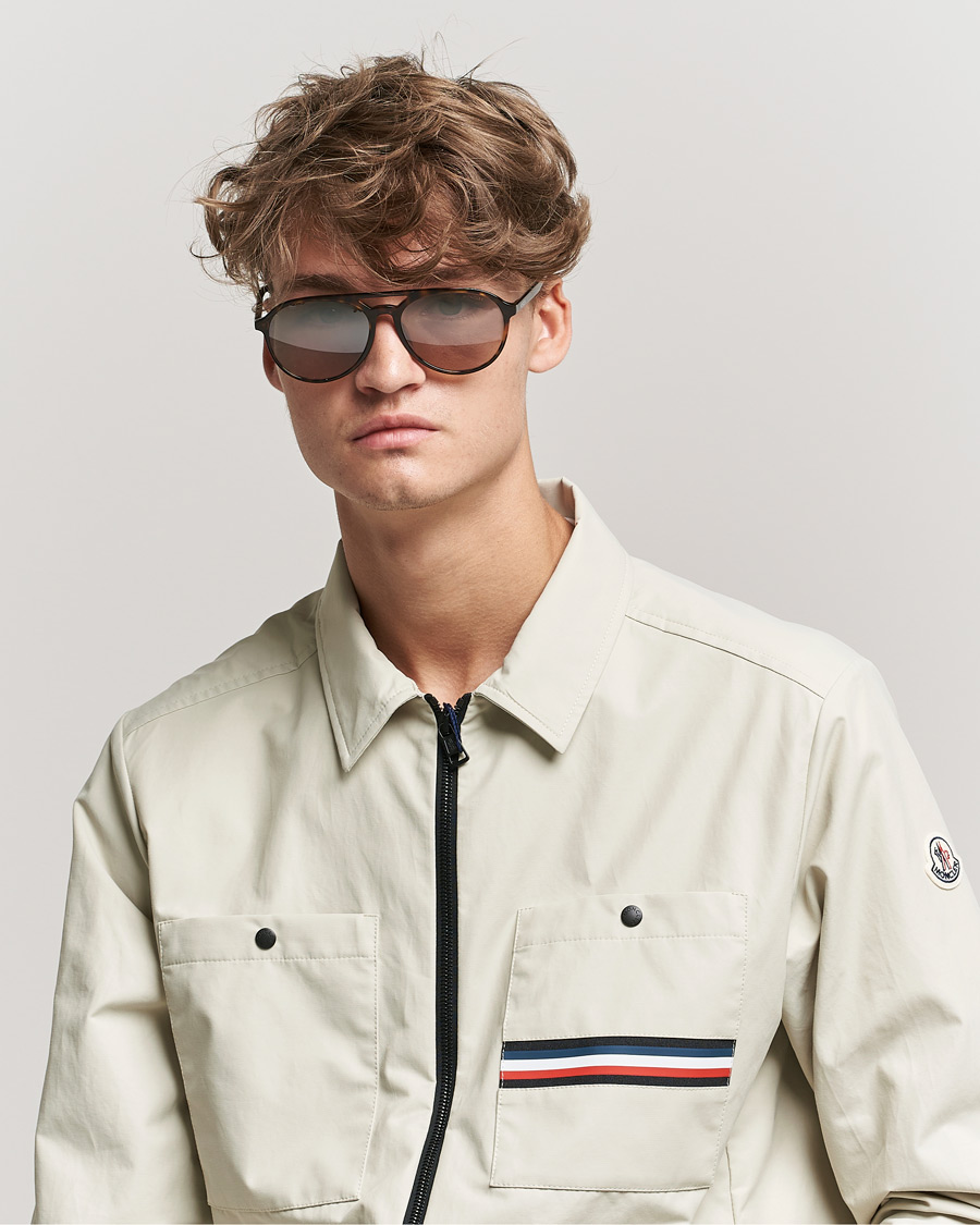 Herr | Moncler Lunettes ML0228 Sunglasses Dark Havana/Roviex | Moncler Lunettes | ML0228 Sunglasses Dark Havana/Roviex