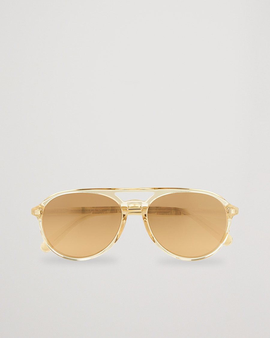 Herr | Moncler Lunettes ML0228 Sunglasses Shiny Beige/Roviex | Moncler Lunettes | ML0228 Sunglasses Shiny Beige/Roviex
