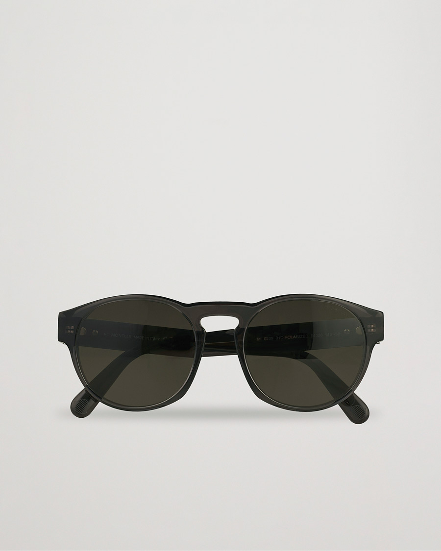 Herr | Moncler Lunettes ML0209 Polarized Sunglasses Shiny Black/Smoke | Moncler Lunettes | ML0209 Polarized Sunglasses Shiny Black/Smoke