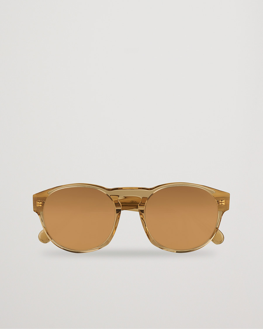 Herr | Moncler Lunettes ML0209 Polarized Sunglasses Shiny Beige/Brown | Moncler Lunettes | ML0209 Polarized Sunglasses Shiny Beige/Brown