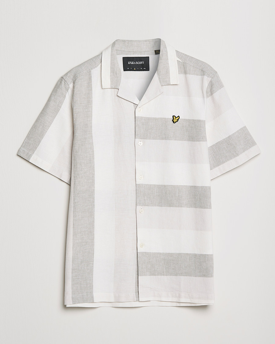 Herr | Skjortor | Lyle & Scott | Artisinal Resort Short Sleeve Shirt Off White