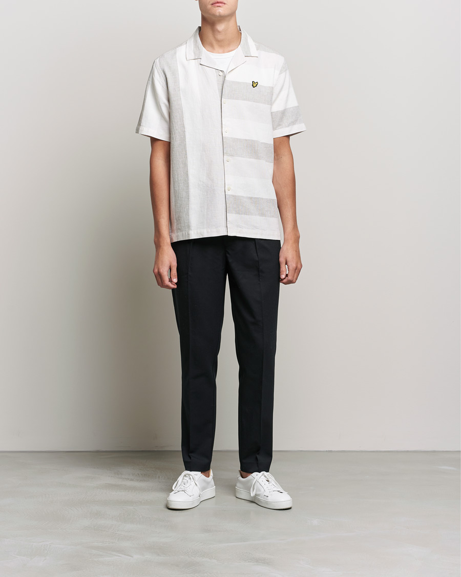 Herr | Skjortor | Lyle & Scott | Artisinal Resort Short Sleeve Shirt Off White