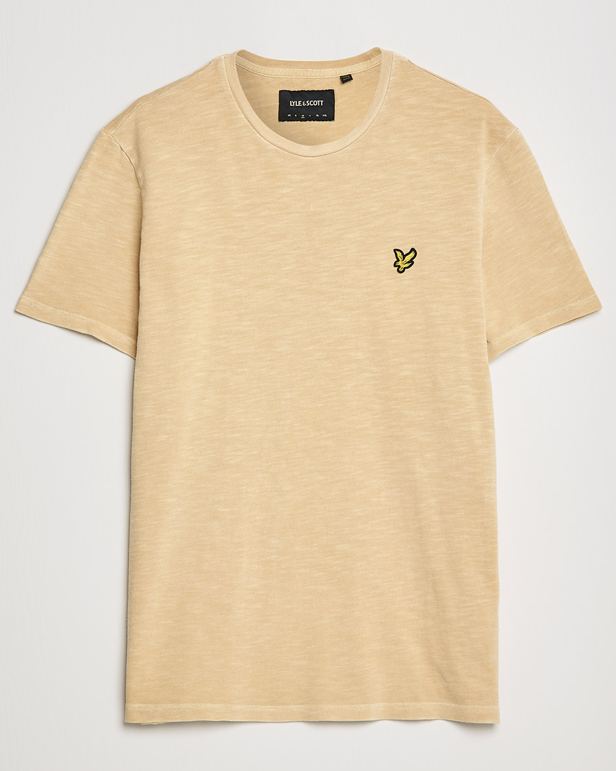 Herr | T-Shirts | Lyle & Scott | Cotton Slub T-shirt Gold Haze