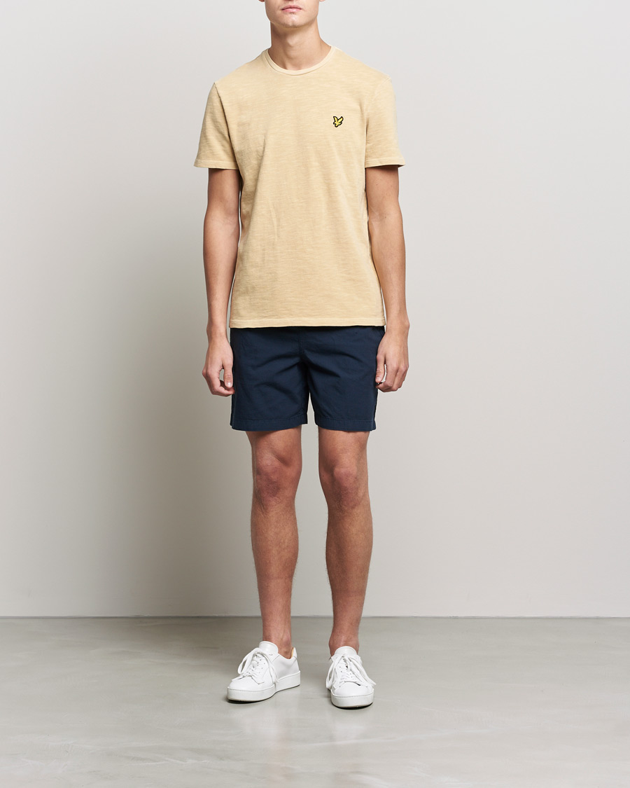 Herr | T-Shirts | Lyle & Scott | Cotton Slub T-shirt Gold Haze