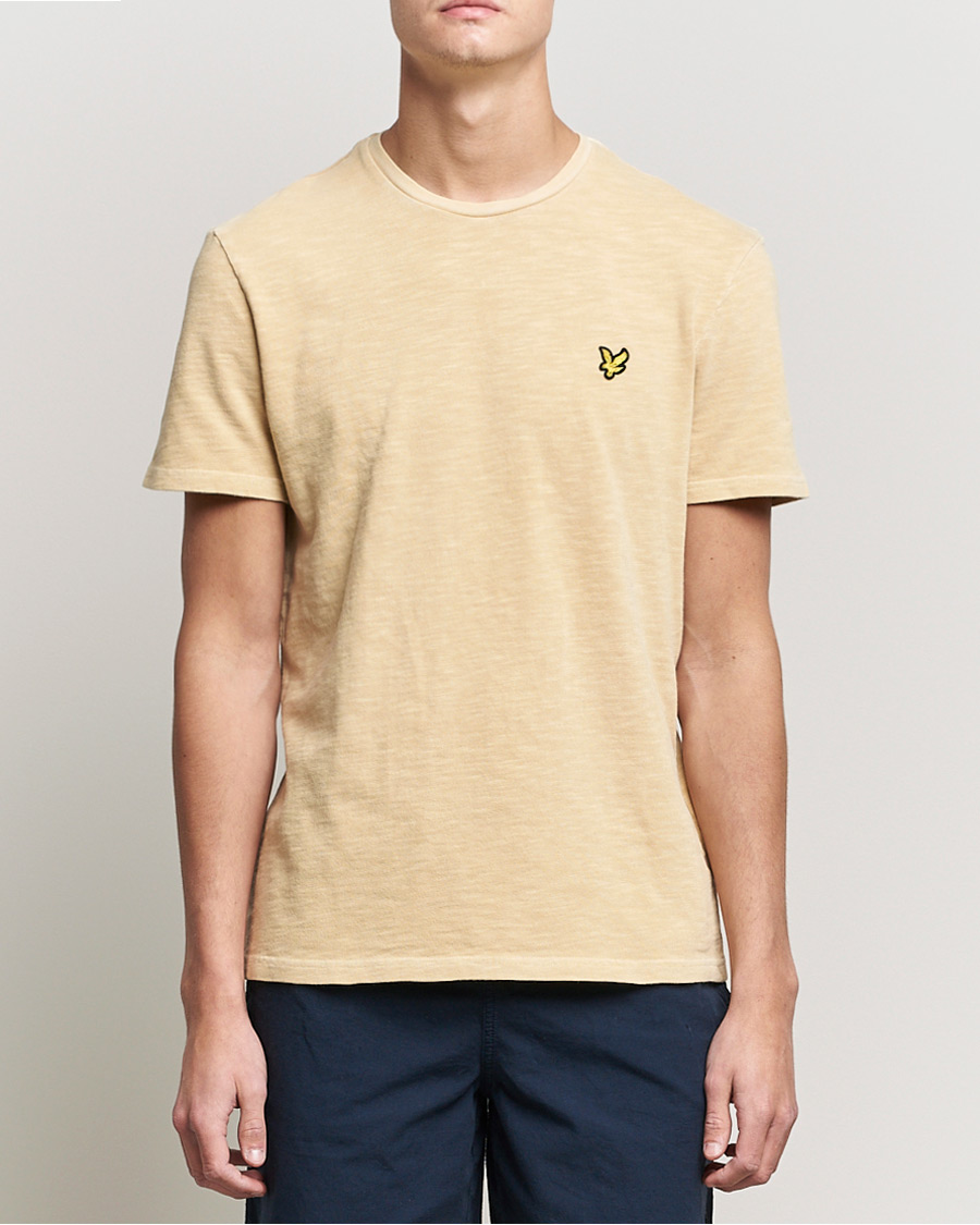 Herr | T-Shirts | Lyle & Scott | Cotton Slub T-shirt Gold Haze