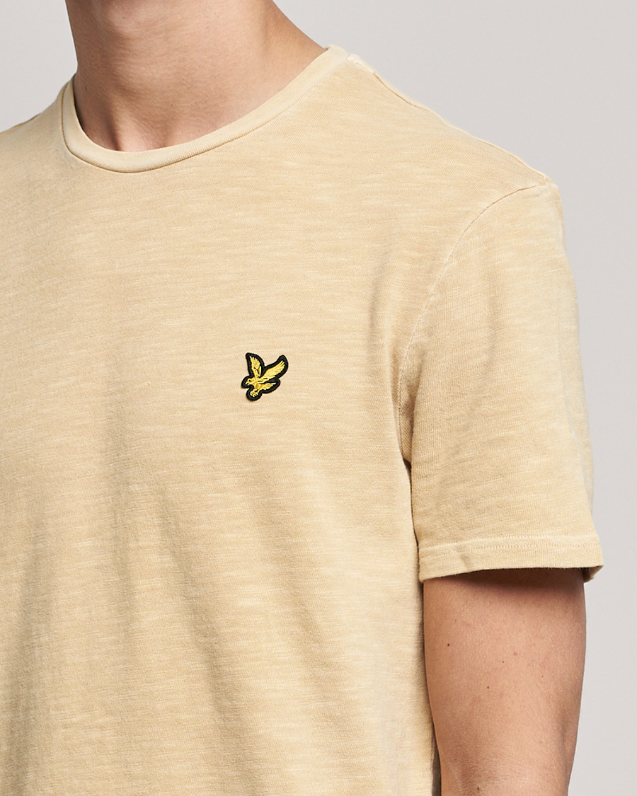 Herr | T-Shirts | Lyle & Scott | Cotton Slub T-shirt Gold Haze