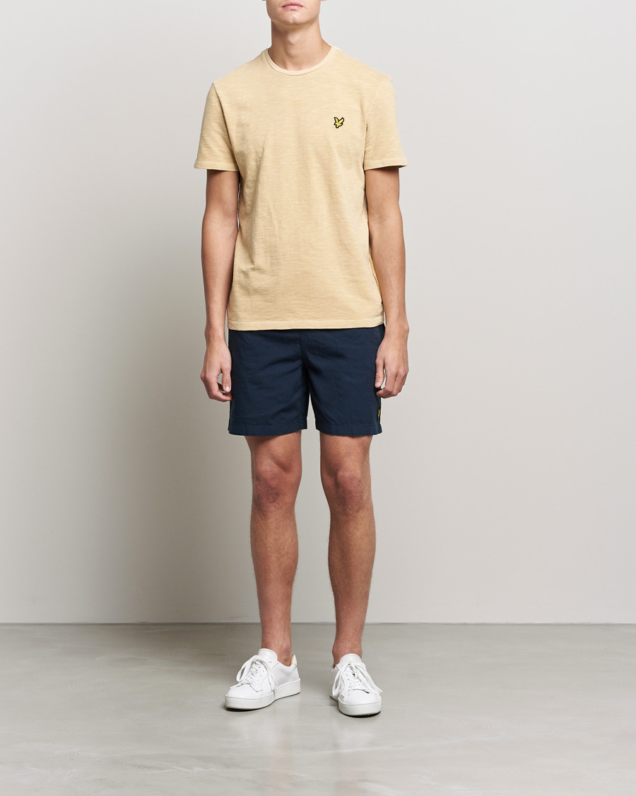 Herr | Shorts | Lyle & Scott | Garment Dyed Linen Shorts Dark Navy