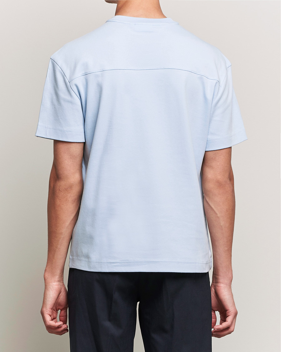 Herr | T-Shirts | Calvin Klein | Debossed Logo Crew Neck Tee Bayshore Blue