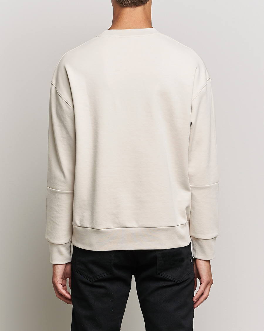 Herr | Tröjor | Calvin Klein | Debossed Logo Crew Neck Sweatshirt Stony Beige