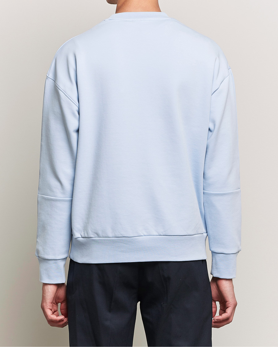 Herr | Tröjor | Calvin Klein | Debossed Logo Crew Neck Sweatshirt Bayshore Blue