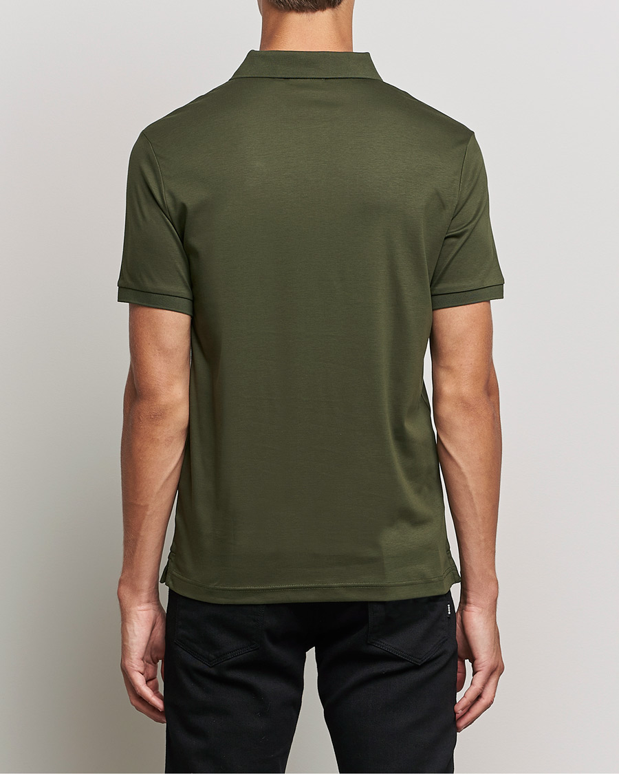 Herr | Pikéer | Calvin Klein | Slim Fit Smooth Cotton Polo Dark Olive