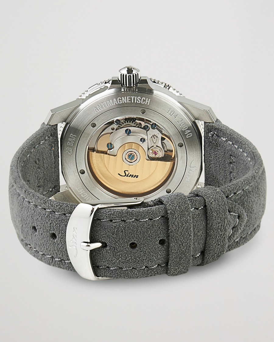 Herr | Sinn 104 I A Pilot Watch 41mm Alcantara Strap Grey | Sinn | 104 I A Pilot Watch 41mm Alcantara Strap Grey