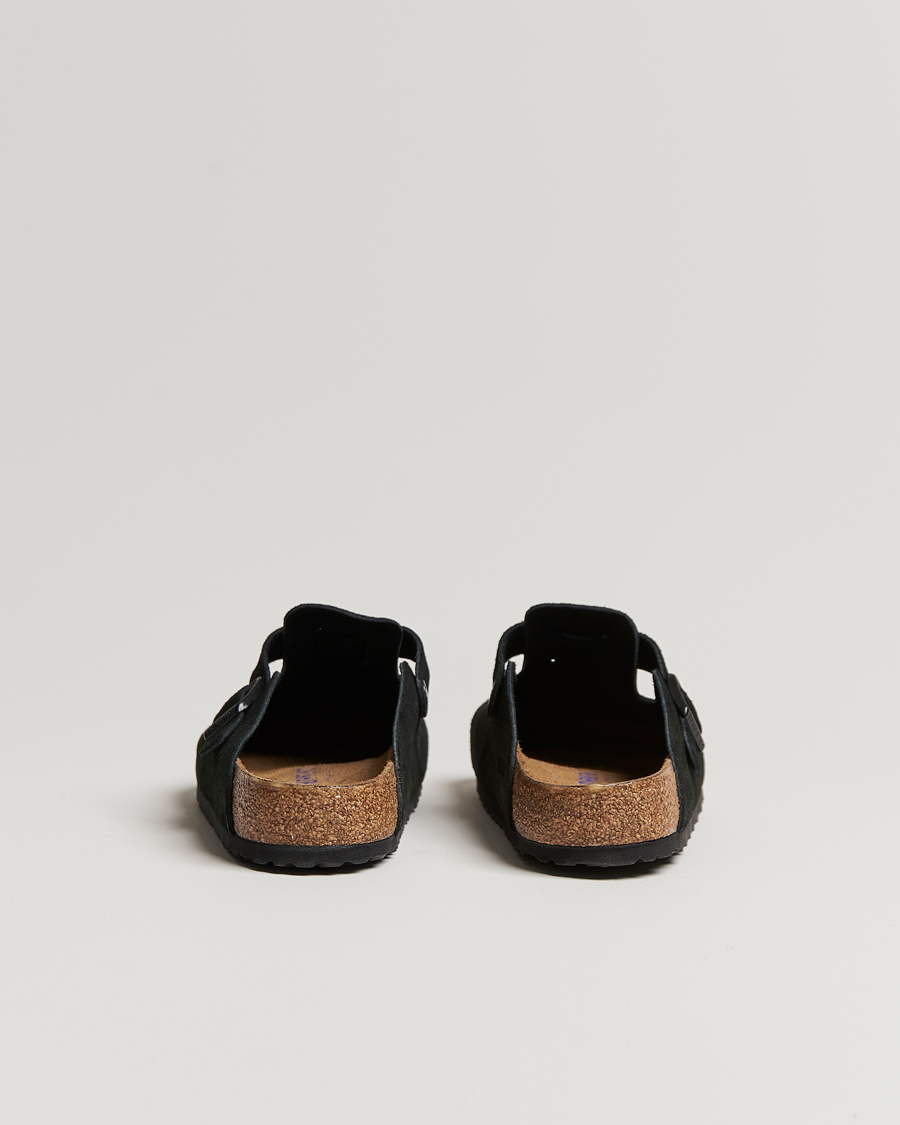Herr | BIRKENSTOCK Boston Soft Footbed Black Suede | BIRKENSTOCK | Boston Soft Footbed Black Suede
