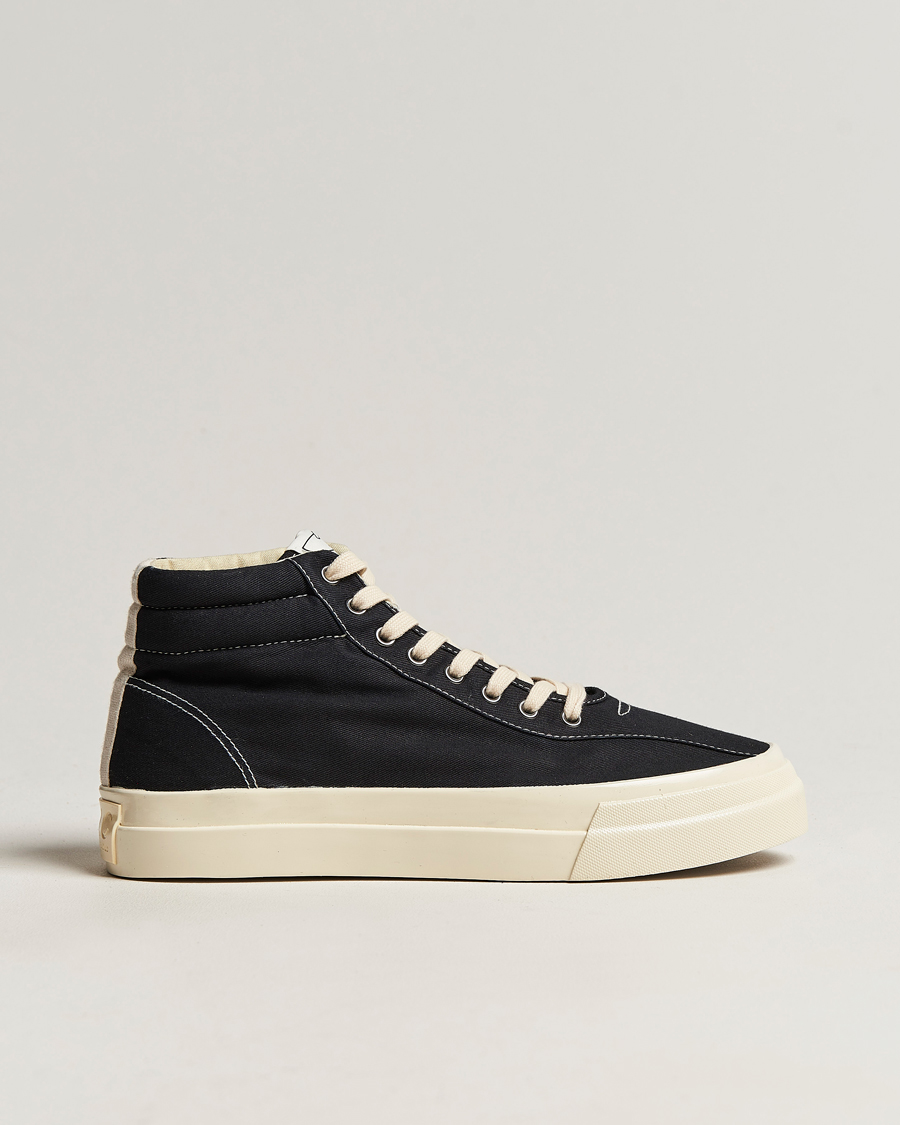 Herr | | Stepney Workers Club | Varden High Top Canvas Sneaker Black