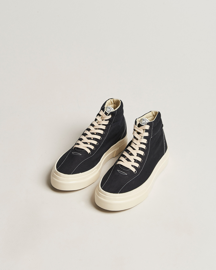 Herr | | Stepney Workers Club | Varden High Top Canvas Sneaker Black