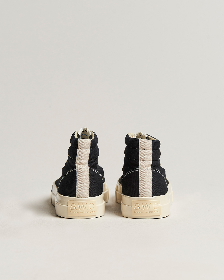 Herr | Stepney Workers Club Varden High Top Canvas Sneaker Black | Stepney Workers Club | Varden High Top Canvas Sneaker Black