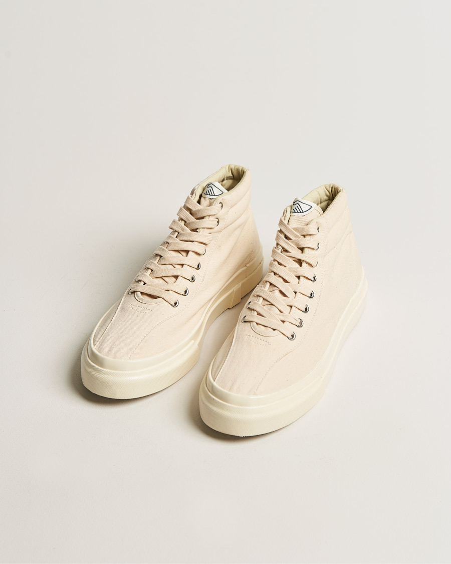 Herr | Stepney Workers Club Varden High Top Canvas Sneaker Ecru Raw | Stepney Workers Club | Varden High Top Canvas Sneaker Ecru Raw