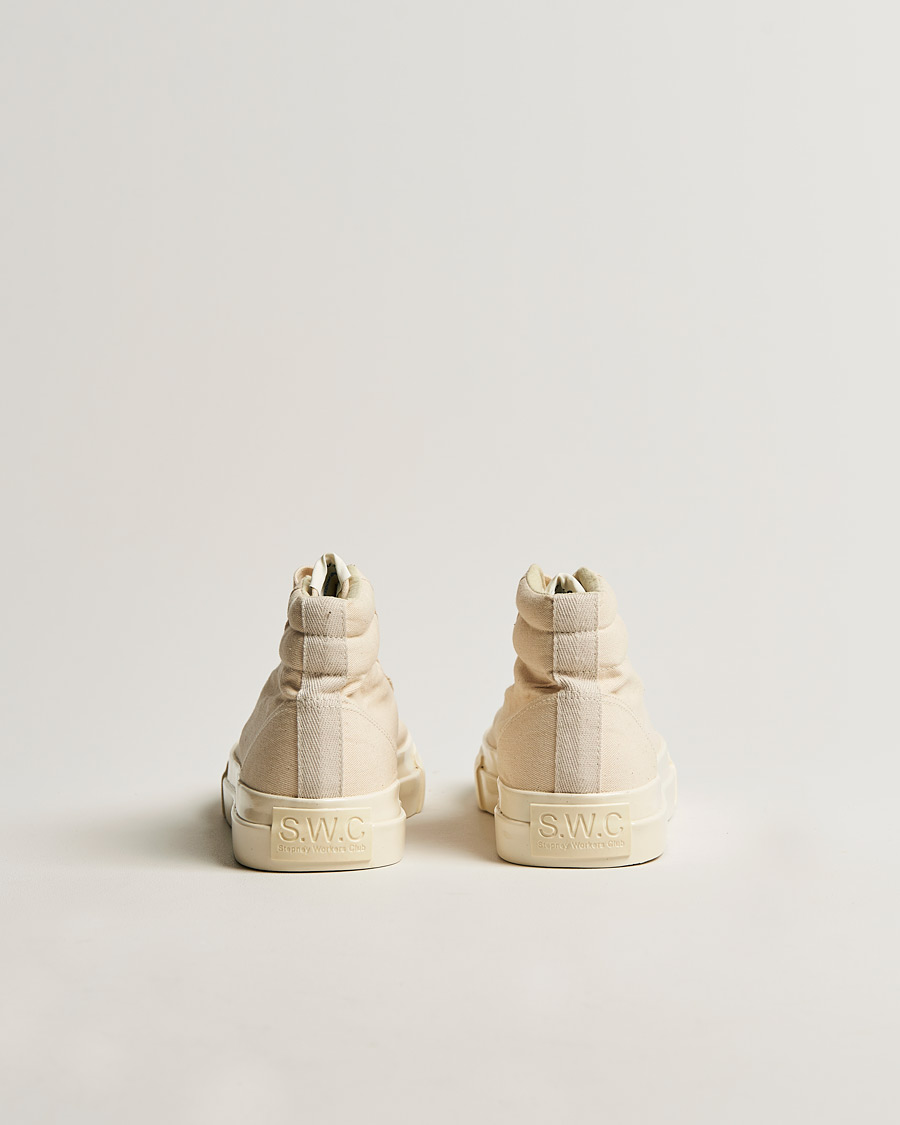 Herr | Stepney Workers Club Varden High Top Canvas Sneaker Ecru Raw | Stepney Workers Club | Varden High Top Canvas Sneaker Ecru Raw