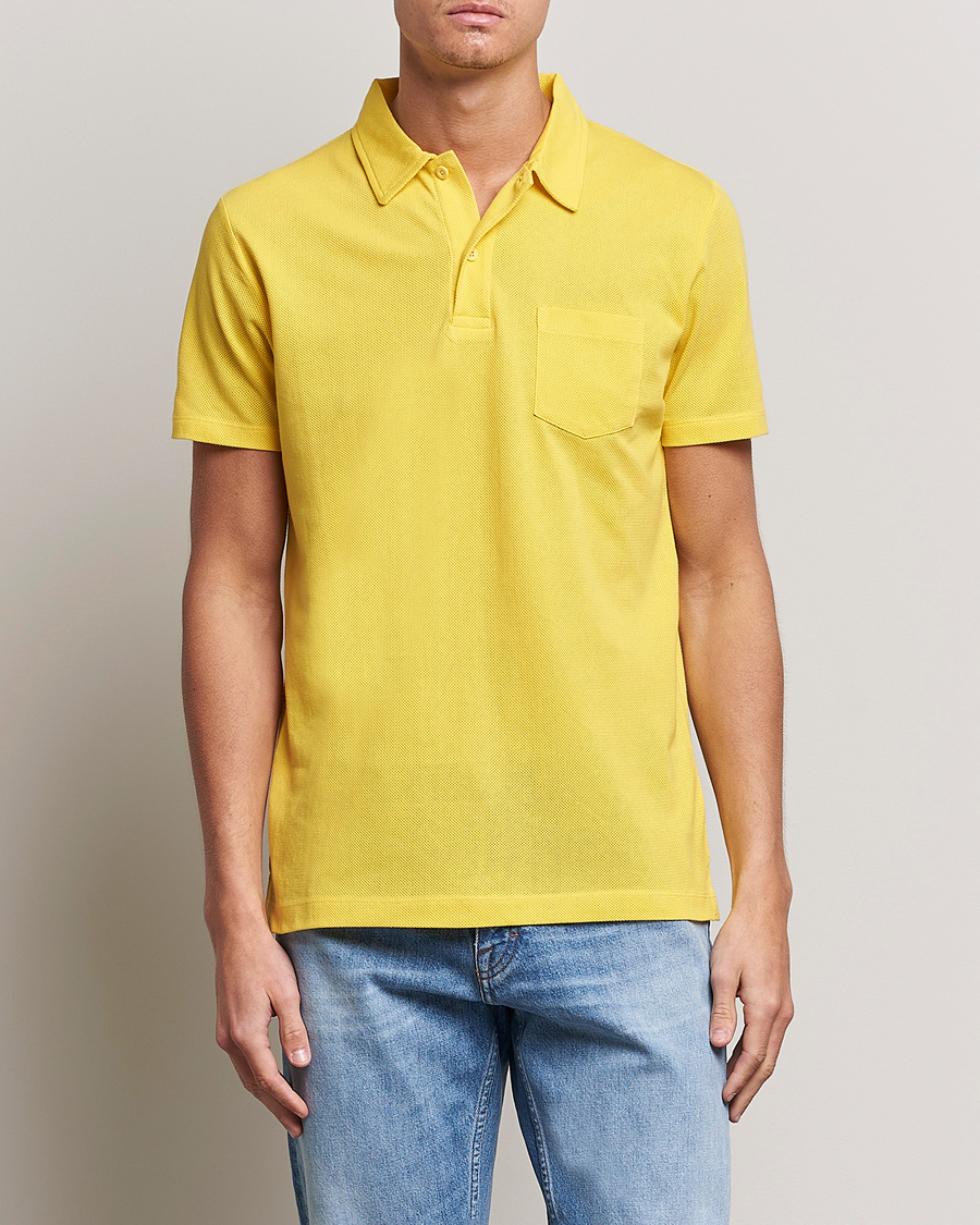 Herr | Realisation | Sunspel | Riviera Polo Shirt Empire Yellow