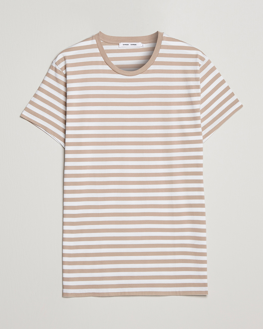 Herr | T-Shirts | Samsøe Samsøe | Samsøe & Samsøe Patrick Crew Neck Tee White Pure Cashmere