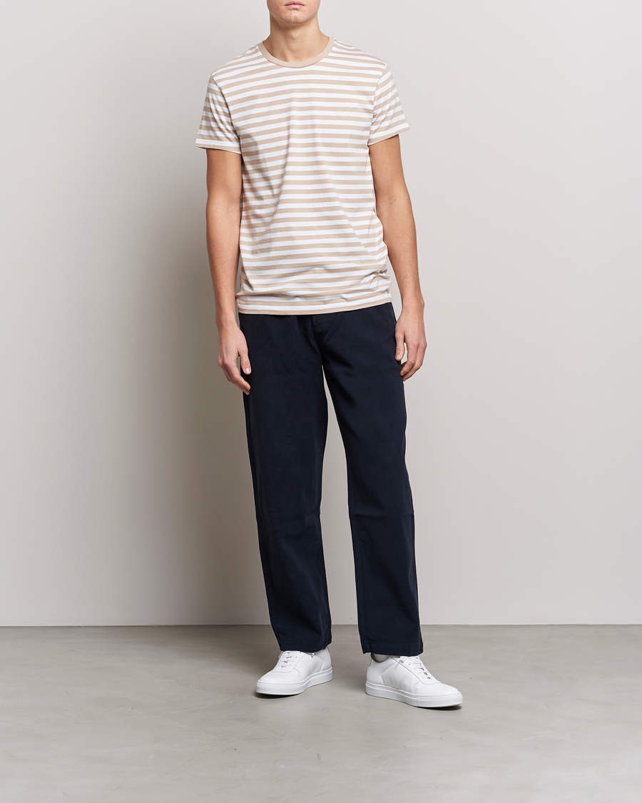 Herr | T-Shirts | Samsøe Samsøe | Samsøe & Samsøe Patrick Crew Neck Tee White Pure Cashmere