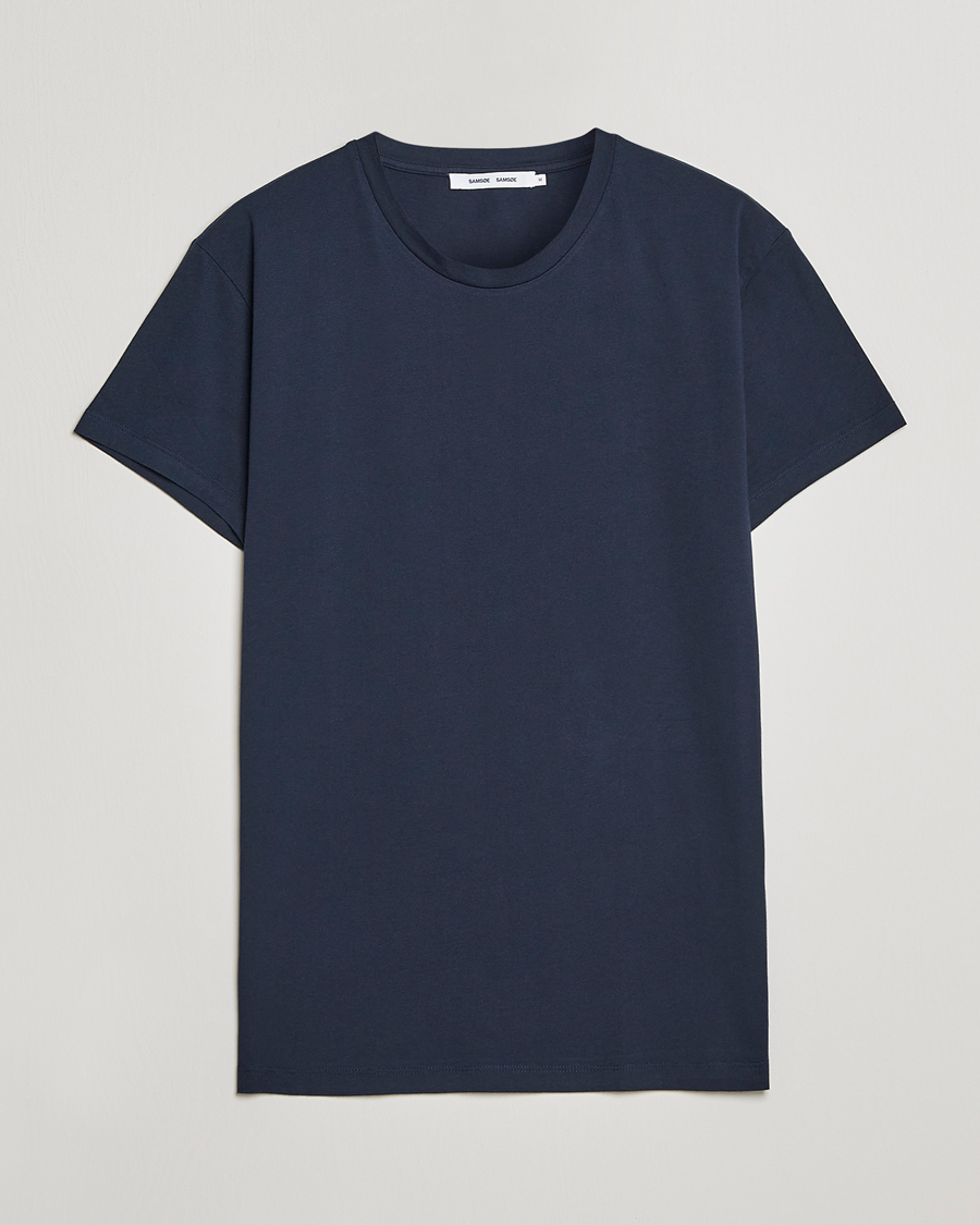 Herr | T-Shirts | Samsøe Samsøe | Kronos Crew Neck Tee Total Eclipse