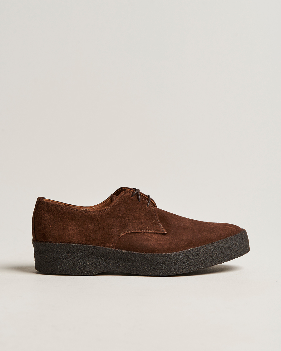 Herr | Derbys | Sanders | Gibson Lo Top Derby Polo Snuff Suede