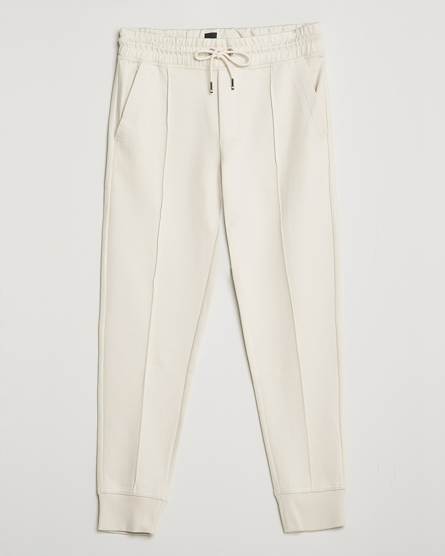 Herr | Byxor | BOSS BLACK | BOSS Tailored Schiller Jersey Trousers Open White