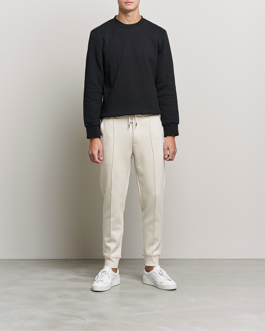Herr | Mjukisbyxor | BOSS | Tailored Schiller Jersey Trousers Open White