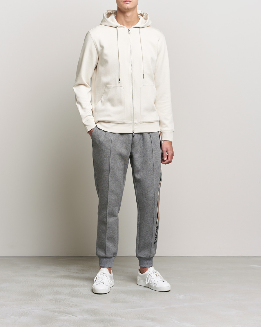 Herr | Byxor | BOSS BLACK | BOSS Lamont Jersey Pants Medium Grey