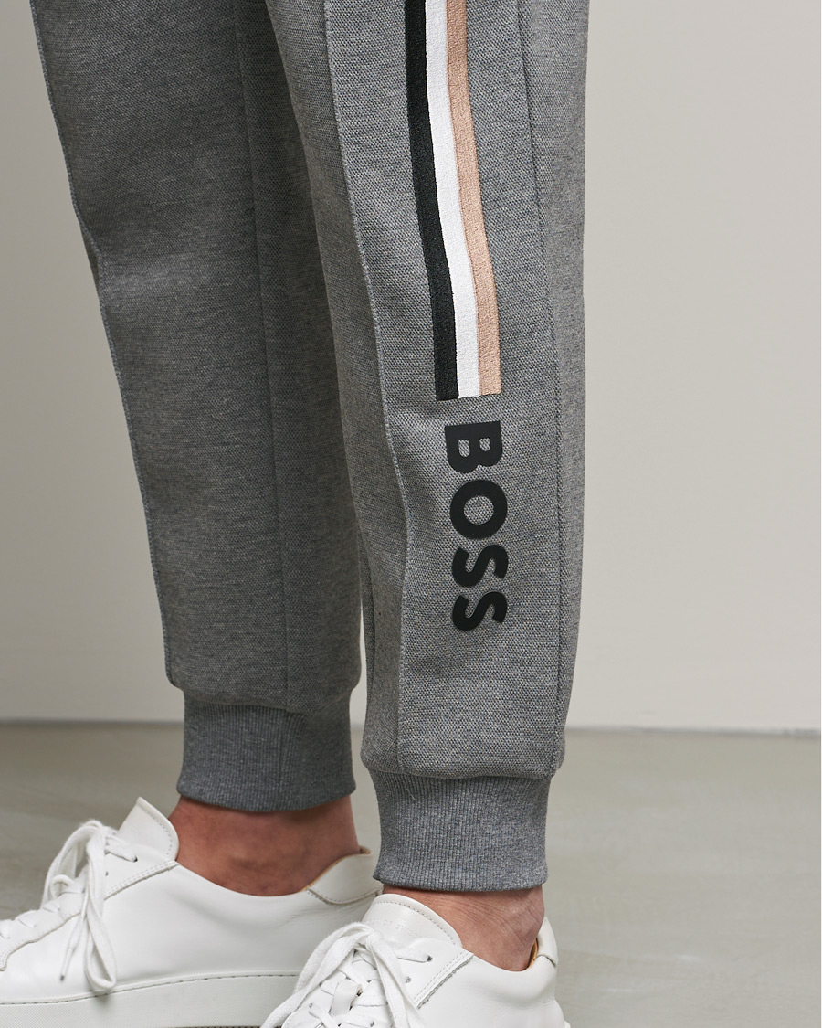 Herr | Byxor | BOSS BLACK | BOSS Lamont Jersey Pants Medium Grey