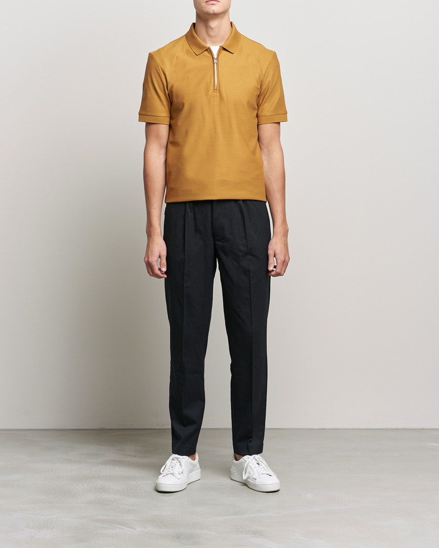 Herr | Pikéer | BOSS BLACK | Polston Half-Zip Polo Open Beige