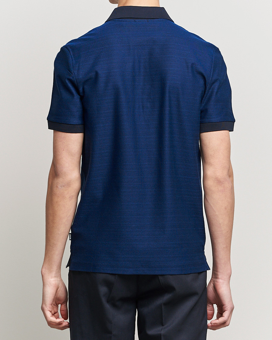 Herr | Pikéer | BOSS BLACK | Polston Half-Zip Polo Dark Blue