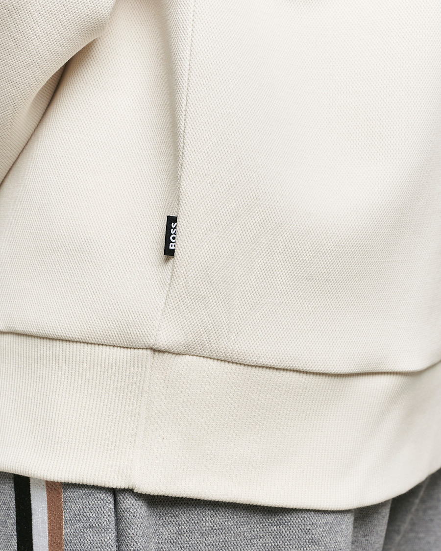 Herr | Tröjor | BOSS BLACK | Stadler Logo Crew Neck Sweatshirt Open White