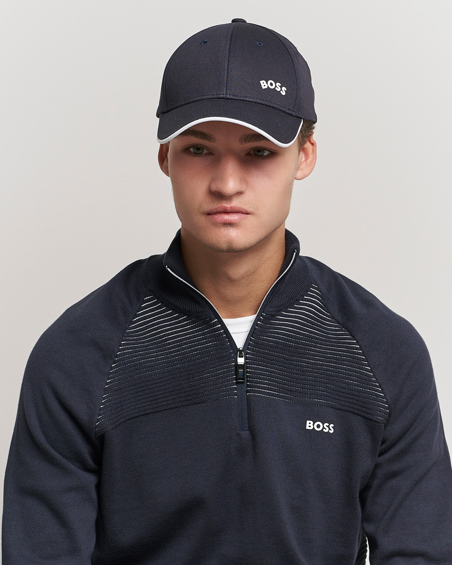 Herr | BOSS Athleisure Curved Logo Cap Dark Blue | BOSS GREEN | BOSS Athleisure Curved Logo Cap Dark Blue