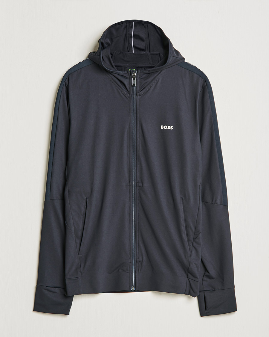 Herr | Tröjor | BOSS GREEN | Sicon Gym Full Zip Hoodie Dark Blue