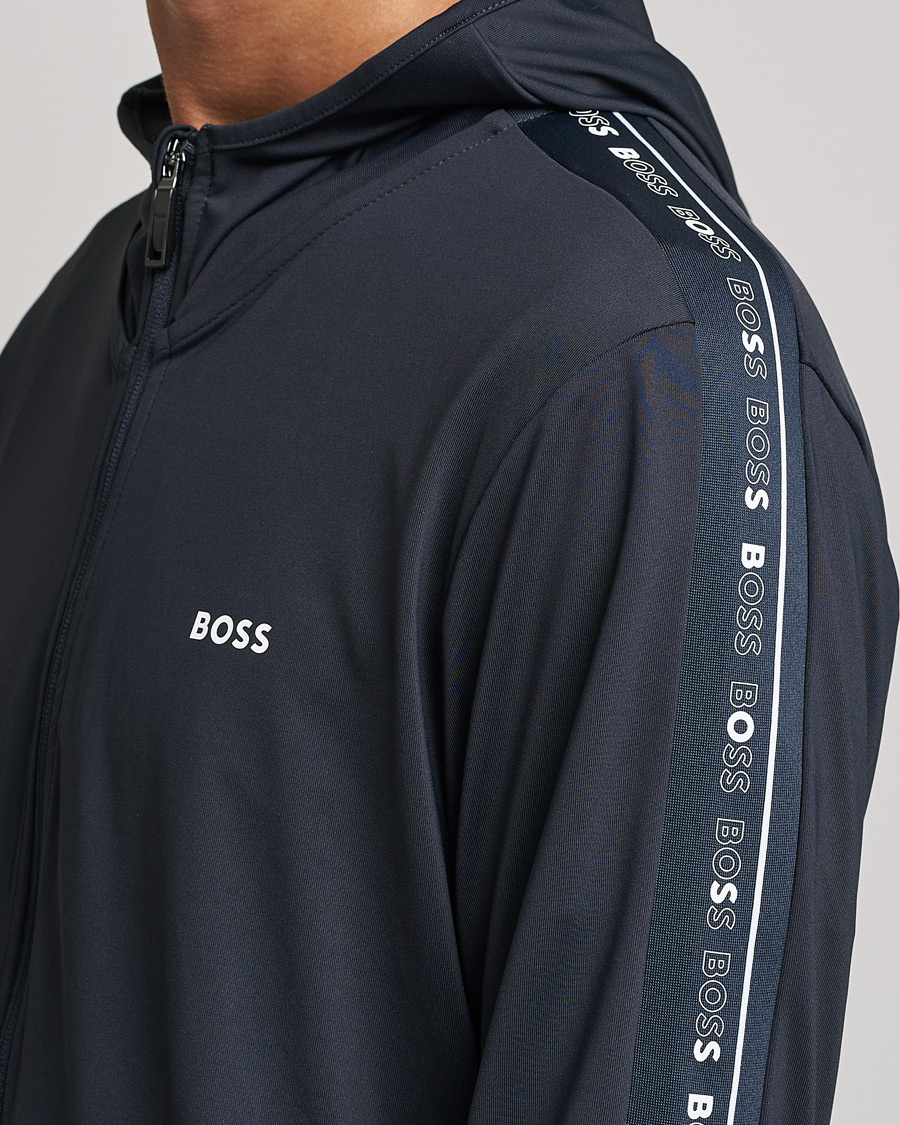 Herr | Tröjor | BOSS GREEN | Sicon Gym Full Zip Hoodie Dark Blue