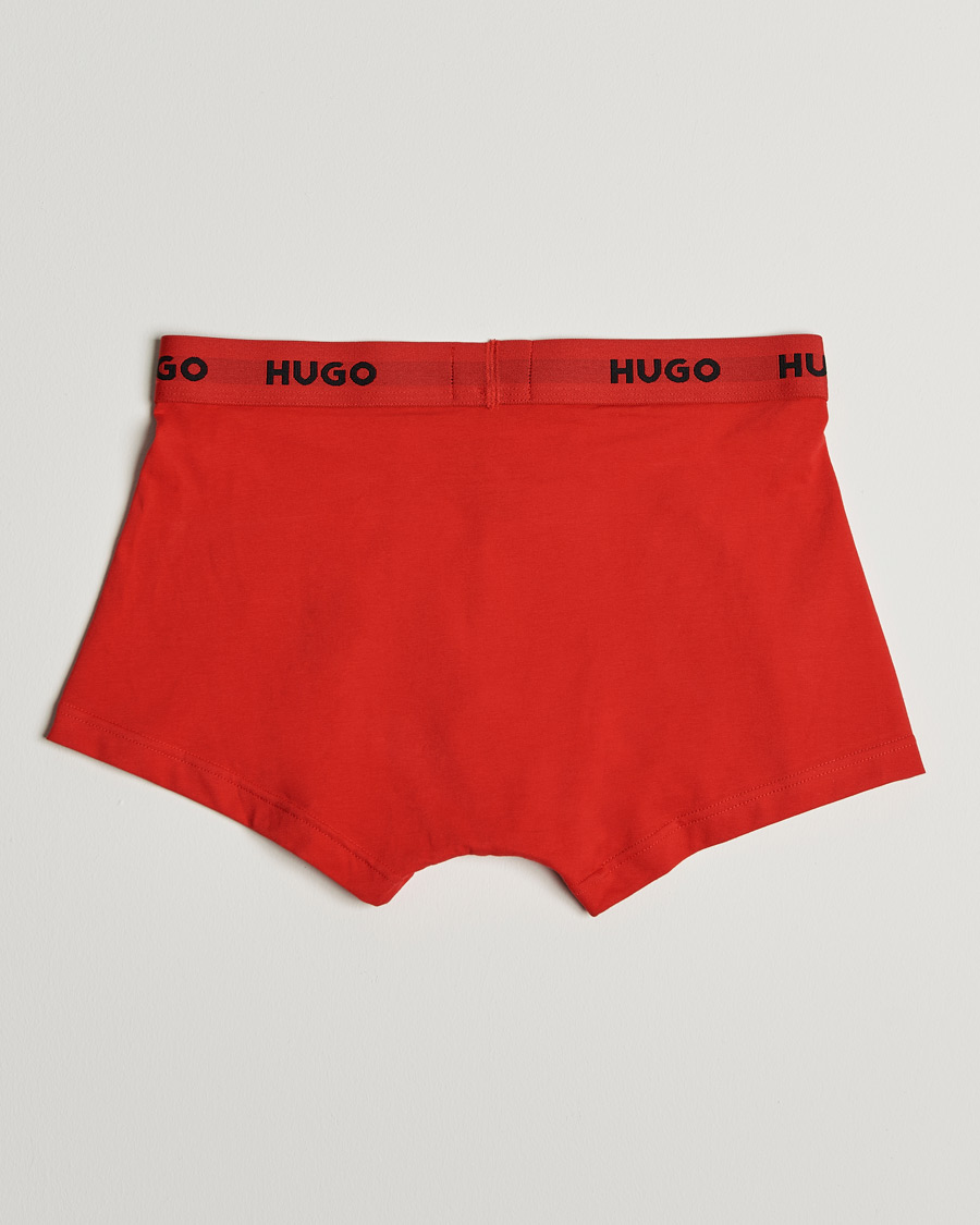 Herr | Underkläder | HUGO | 3-Pack Trunks Black/Green/Red