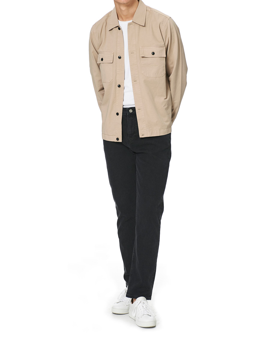 Herr | Skjortor | BOSS ORANGE | BOSS Casual Lovvo Pocket Overshirt Light Beige