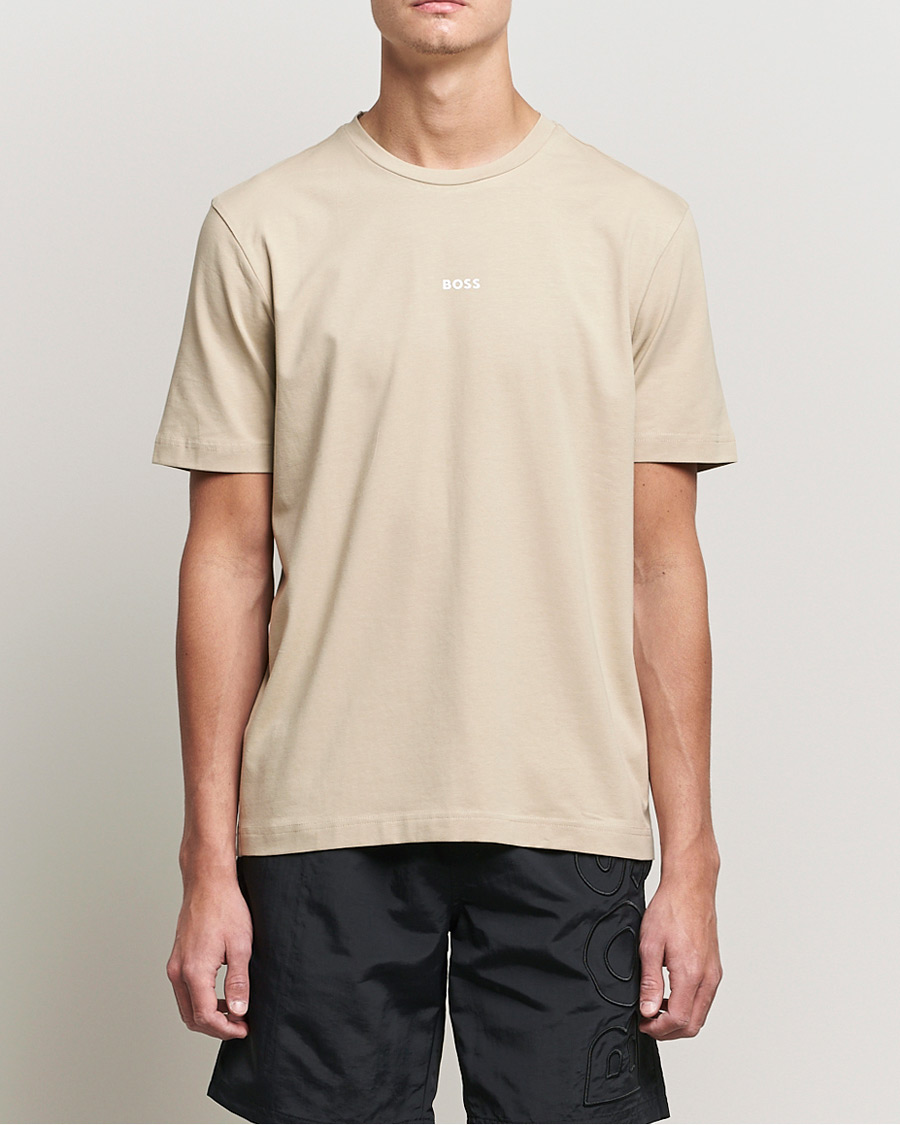 Herr | T-Shirts | BOSS ORANGE | BOSS Casual Tchup Logo Crew Neck Tee Light Beige