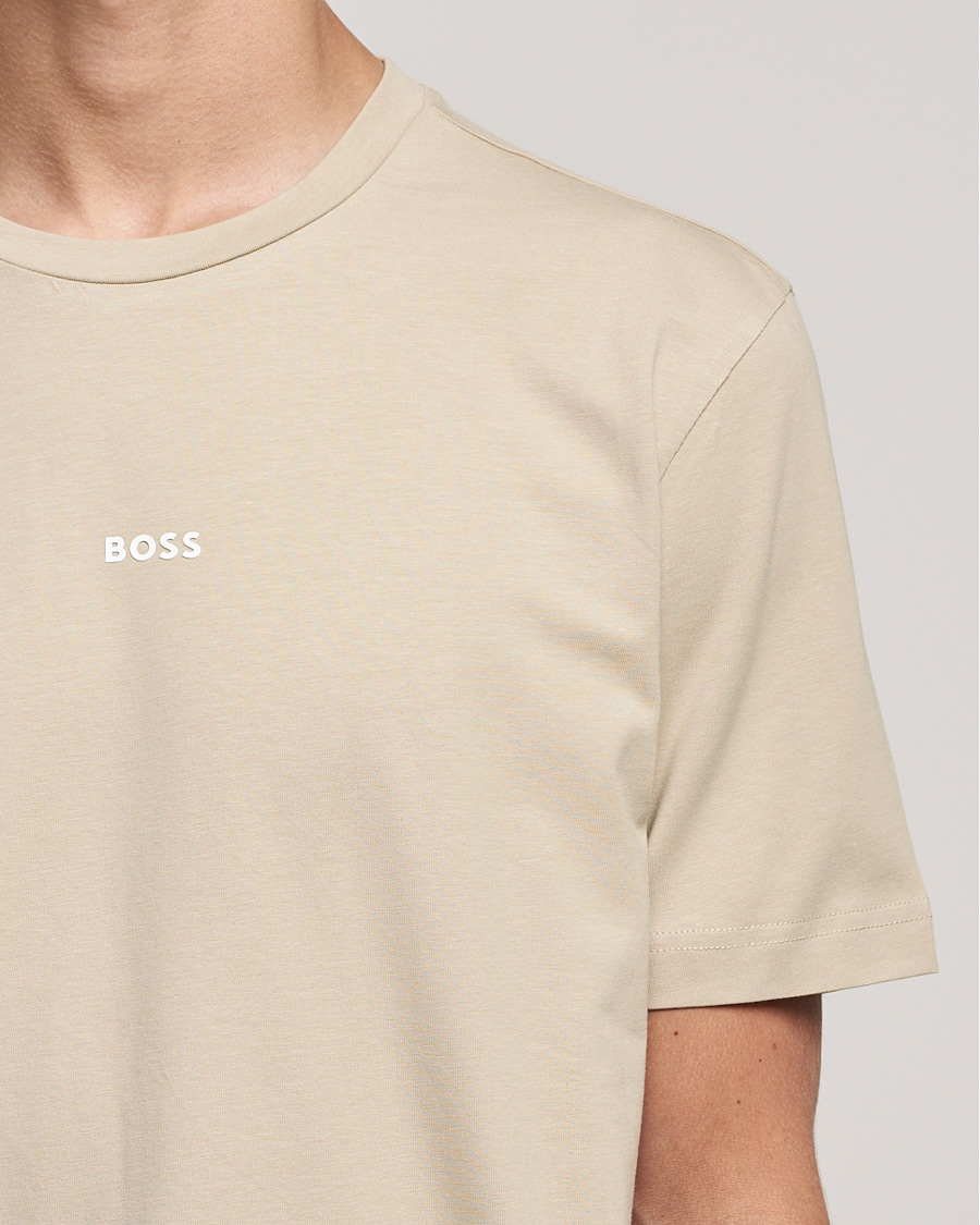 Herr | T-Shirts | BOSS ORANGE | BOSS Casual Tchup Logo Crew Neck Tee Light Beige