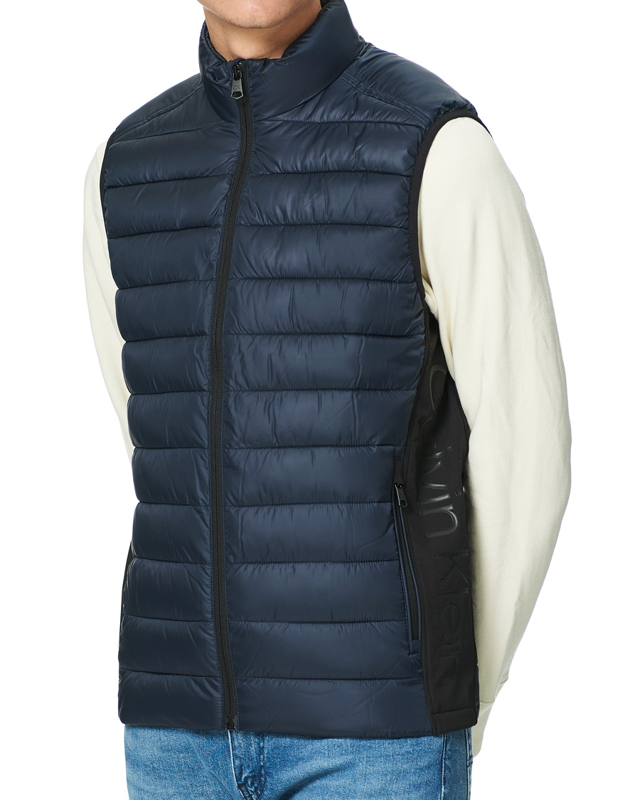 Herr | Jackor | Calvin Klein | Recycled Side Logo Down Vest Navy