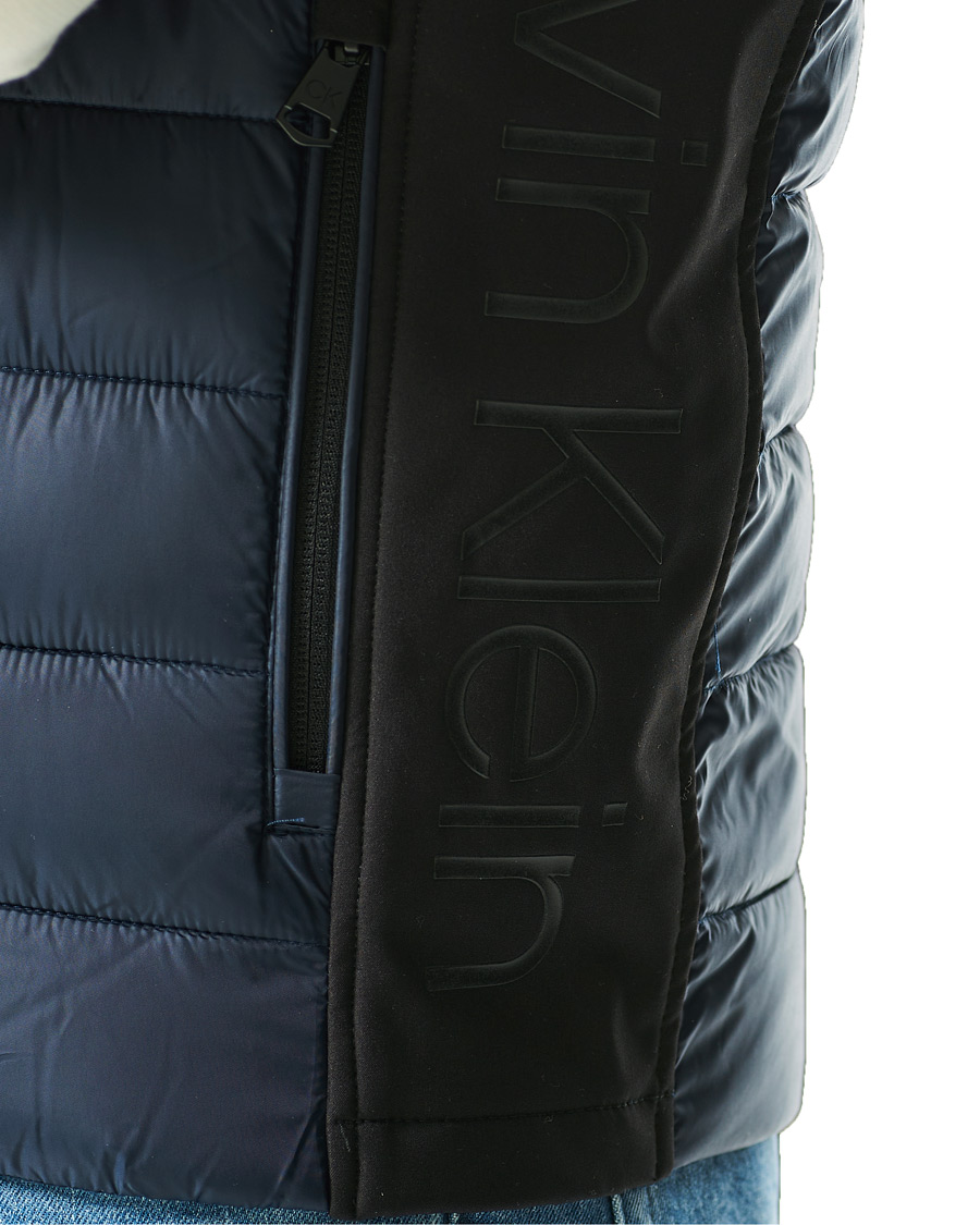Herr | Jackor | Calvin Klein | Recycled Side Logo Down Vest Navy