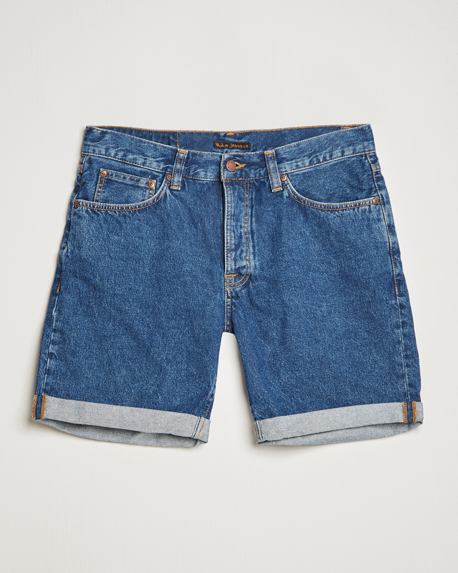 Herr | Shorts | Nudie Jeans | Josh Stretch Denim Shorts 90s Stone Denim