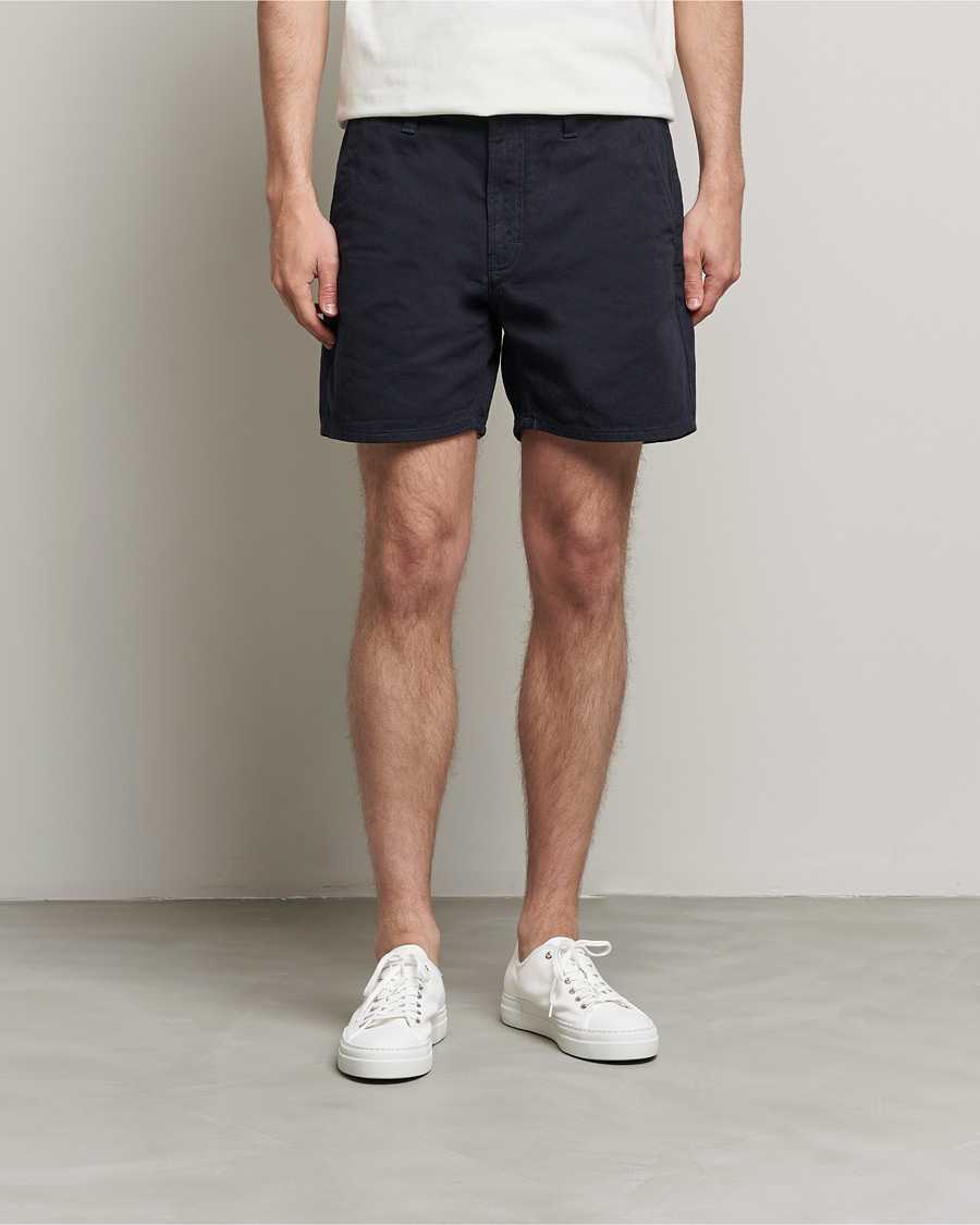 Herr | Shorts | Nudie Jeans | Luke Worker Shorts Navy