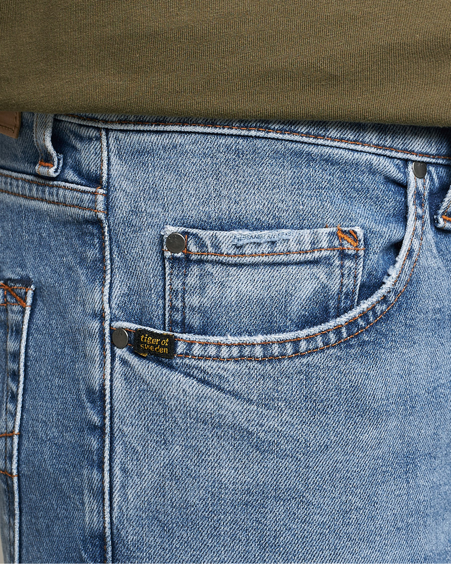 Herr | Jeans | Tiger of Sweden | Pistolero Stretch Cotton Jeans Meduim Blue