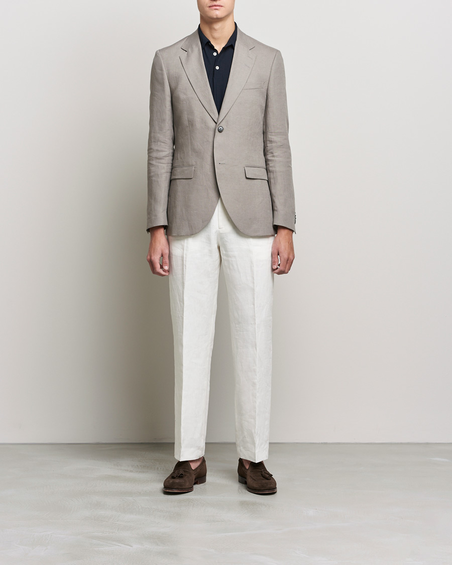 Herr | Kavajer | Tiger of Sweden | Jamonte Linen Blazer Lead Grey