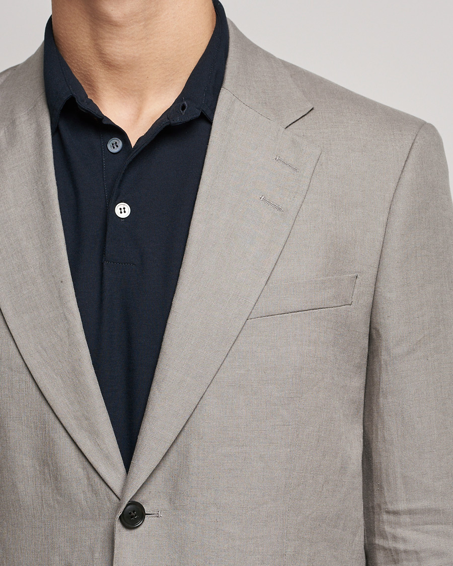 Herr | Kavajer | Tiger of Sweden | Jamonte Linen Blazer Lead Grey