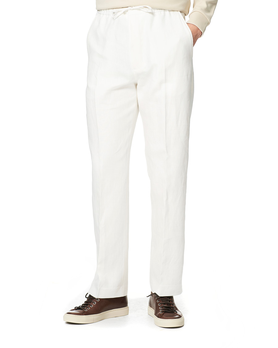 Herr | Byxor | Tiger of Sweden | Iscove Linen Pants White